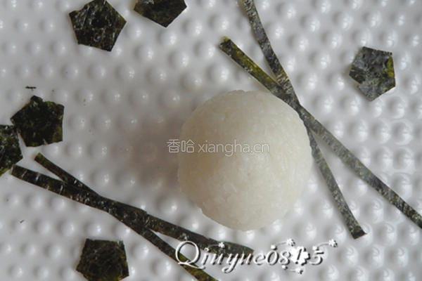 足球饭团的做法图解4