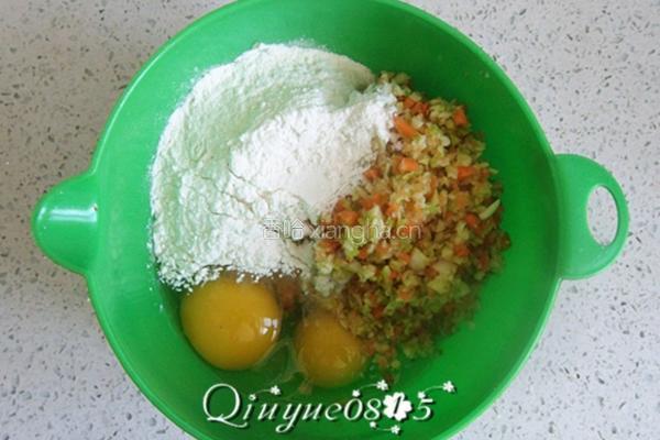 豆渣饼的做法图解3
