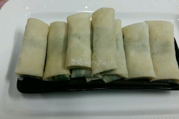 荠菜虾仁春卷（芥末味）的做法图解8
