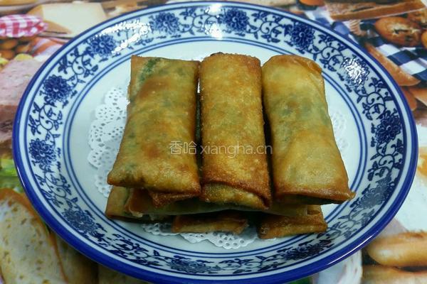 荠菜虾仁春卷（芥末味）的做法图解11