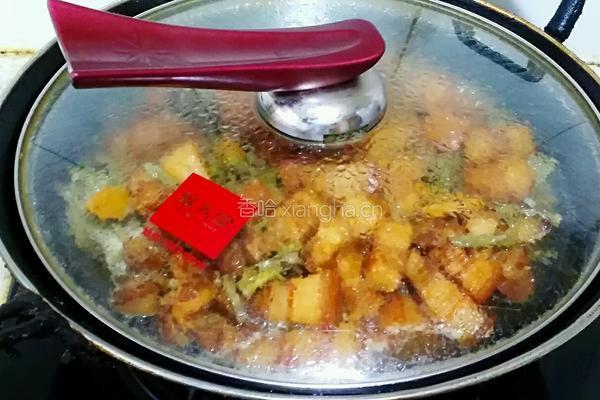 干豇豆红烧肉的做法图解12