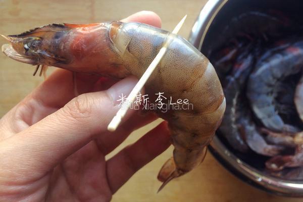 白灼青虾的做法图解3