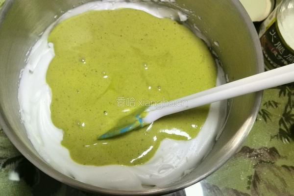 抹茶戚风蛋糕的做法图解12