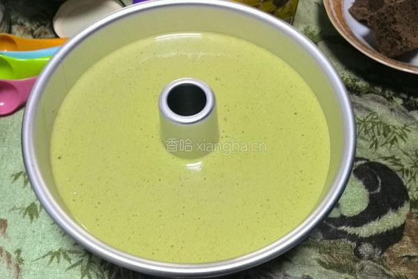抹茶戚风蛋糕的做法图解14