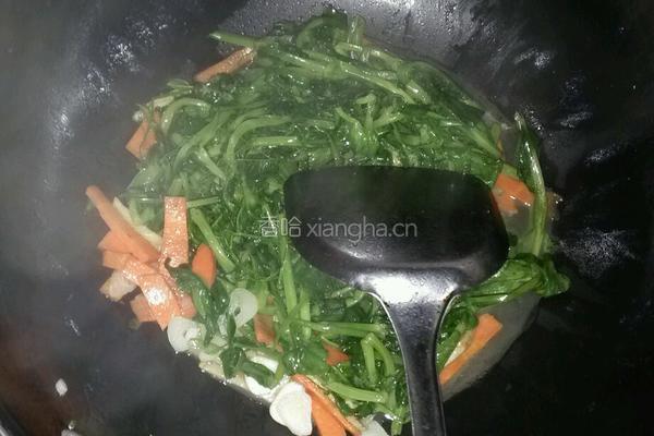 素炒荷兰豆叶的做法图解6