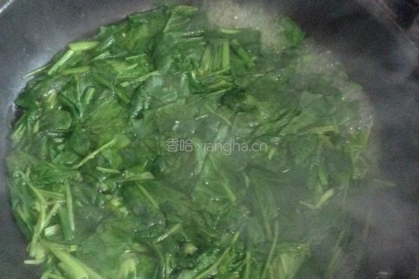 凉拌菠菜的做法图解4