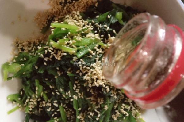 凉拌菠菜的做法图解6