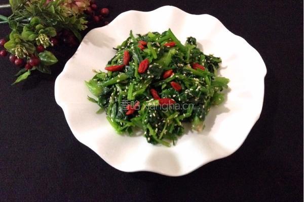 凉拌菠菜的做法图解7