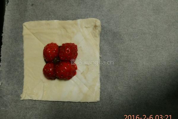 风车草莓酥的做法图解4