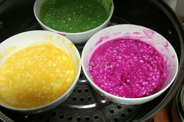 彩色糯米饭的做法图解8