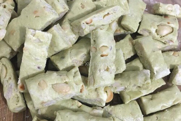 抹茶?牛轧糖的做法图解9