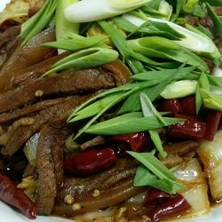 黄白菜醋烧羊肉的做法[图]