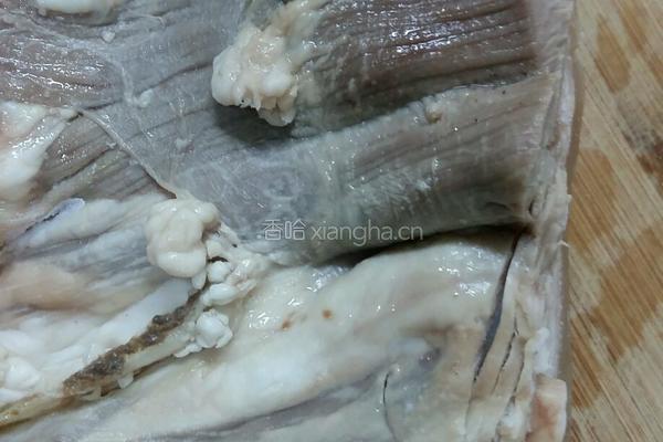 黄白菜醋烧羊肉的做法图解1