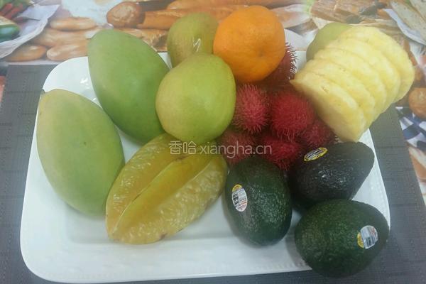 牛油果拼盘的做法图解1