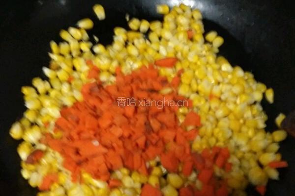 玉米胡萝卜饼的做法图解3