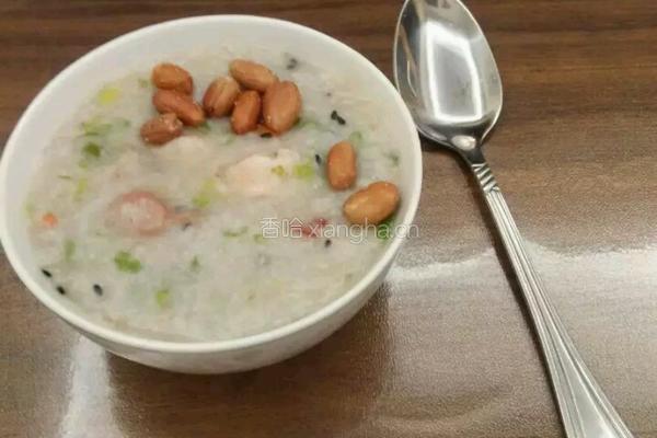 鲜虾火腿粥的做法图解6