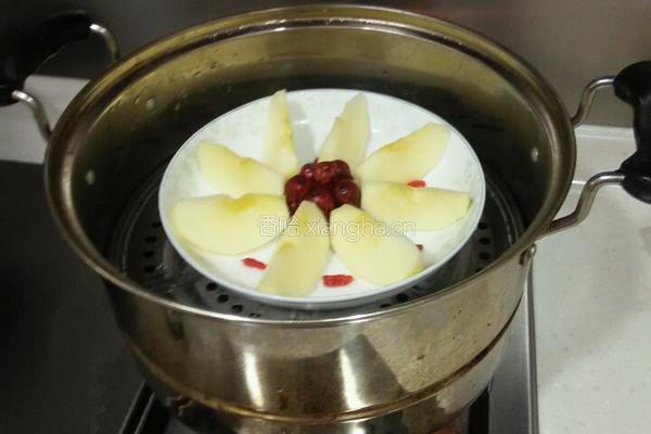 红枣蒸苹果的做法图解7