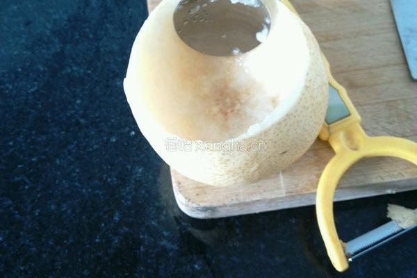 雪梨蒸的做法图解2