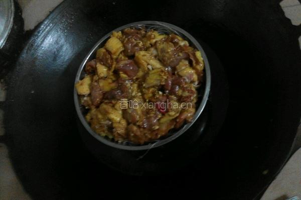 云耳粉丝蒸鸡的做法图解9