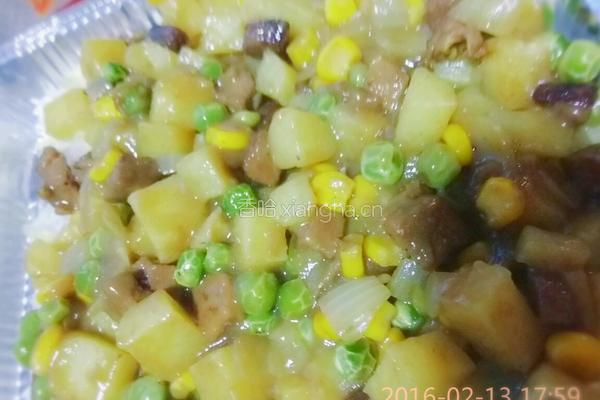 椰汁咖喱焗饭的做法图解6