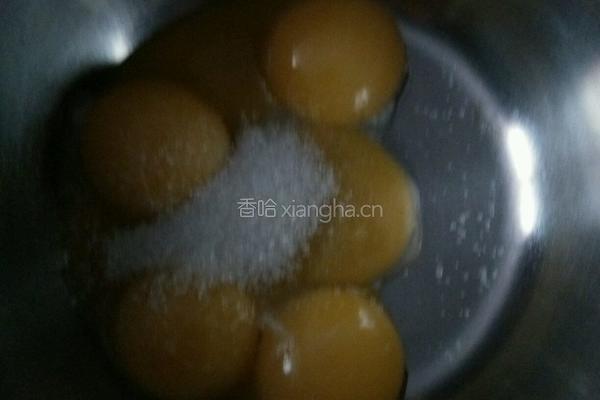 酥粒分蛋海绵蛋糕的做法图解2