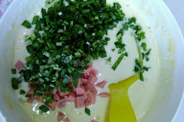 韭菜火腿鸡蛋饼的做法图解5