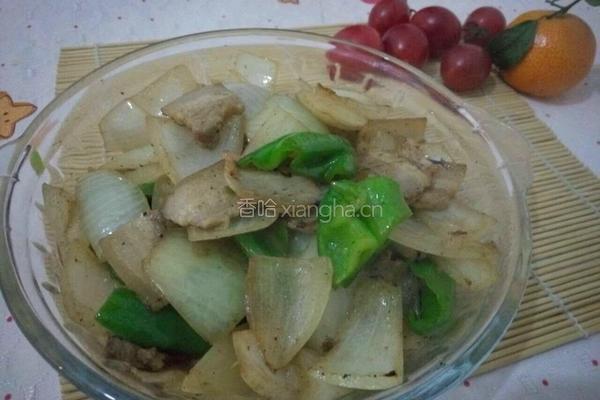 青椒洋葱五花肉的做法图解4