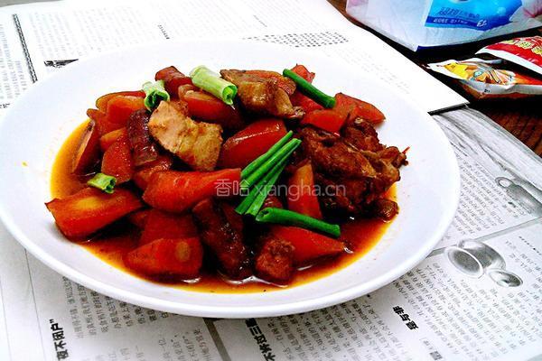 胡萝卜烧排骨的做法图解11