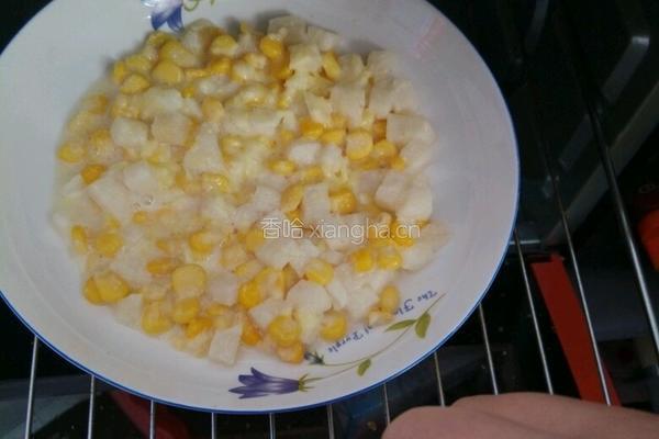 玉米水果芝士的做法图解3