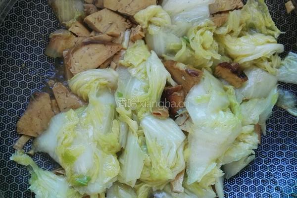 素鸡炒白菜的做法图解5