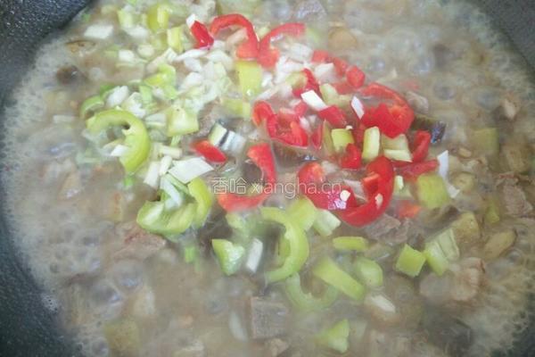 茄子打卤面的做法图解5