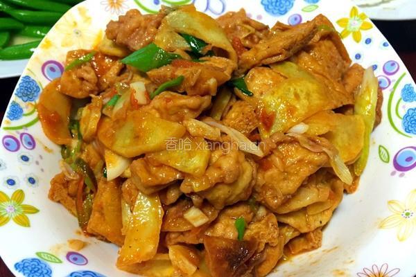 土豆豆腐烧茄子的做法图解5