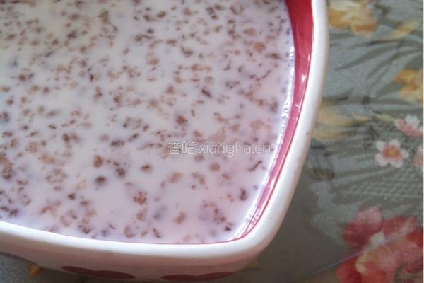 红豆牛奶紫薯西米露的做法图解6