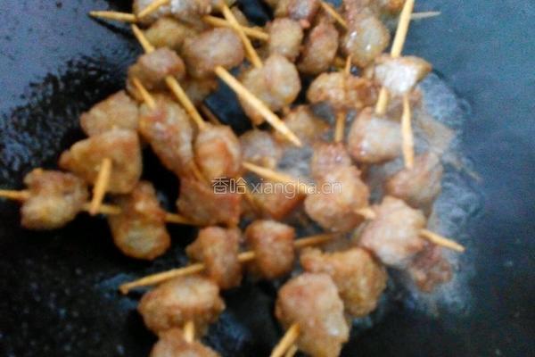 椒盐牙签肉的做法图解8