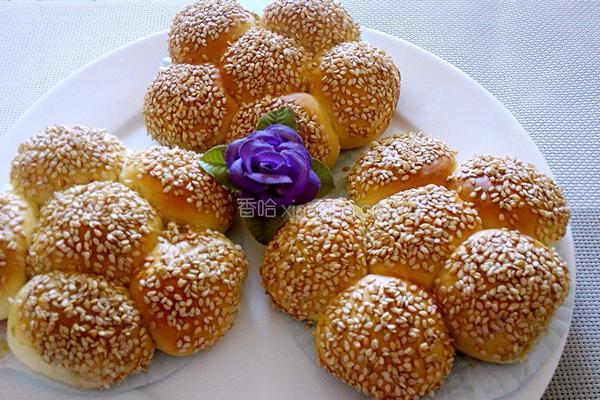 蔓越莓花形面包的做法图解13