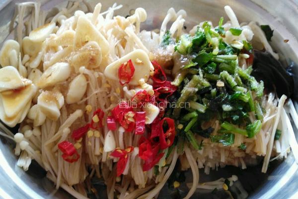 锡纸金针菇的做法图解3