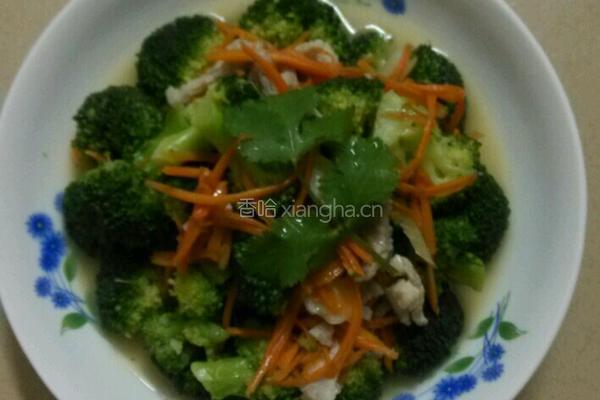  西兰花炒肉片的做法图解10