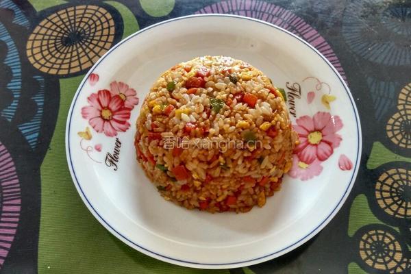 烧烤酱炒饭的做法图解5