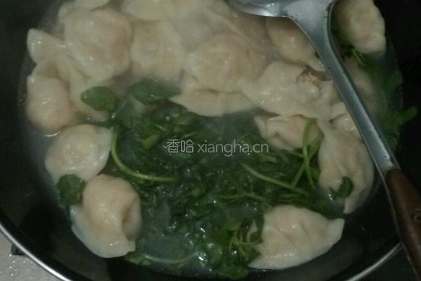 西洋菜贝壳饺汤的做法图解16