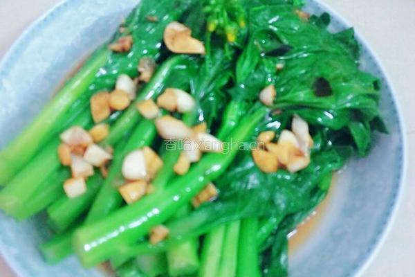 白灼菜心的做法图解6