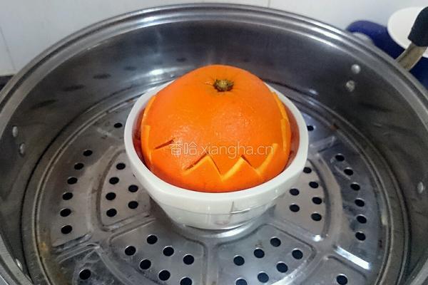 香橙蒸蛋的做法图解5