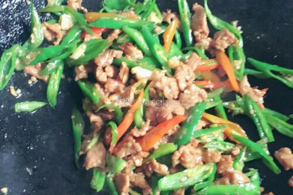 青椒炒肉的做法图解8