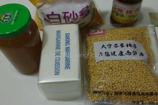 桂花绿豆糕的做法图解1
