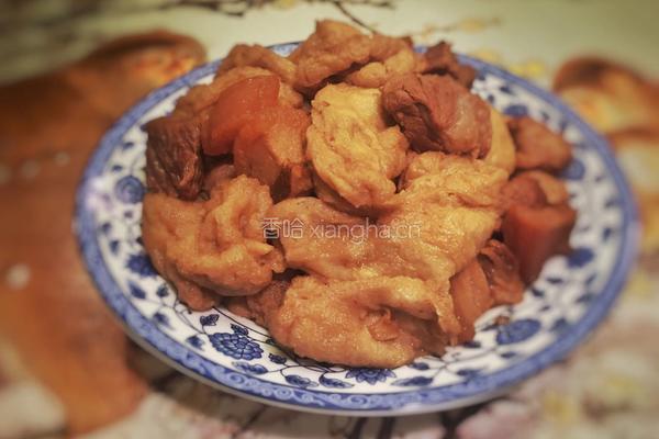 豆参烧肉的做法图解7