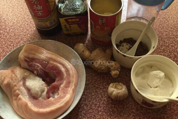卤五花肉（电高压锅版）的做法图解1