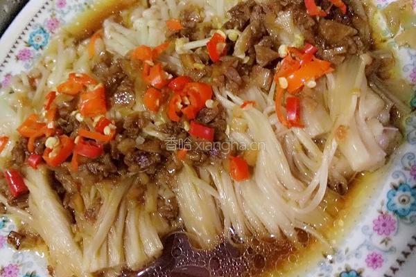 蒜蓉金针菇的做法图解5
