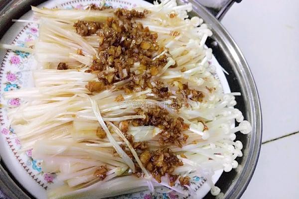 蒜蓉金针菇的做法图解4