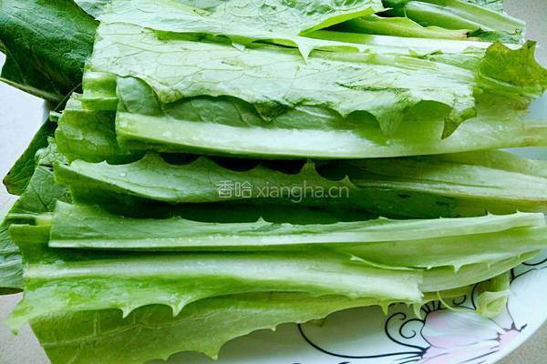 油麦菜烧香菇的做法图解5