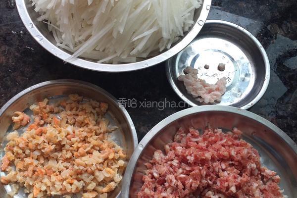 腊味萝卜糕的做法图解2