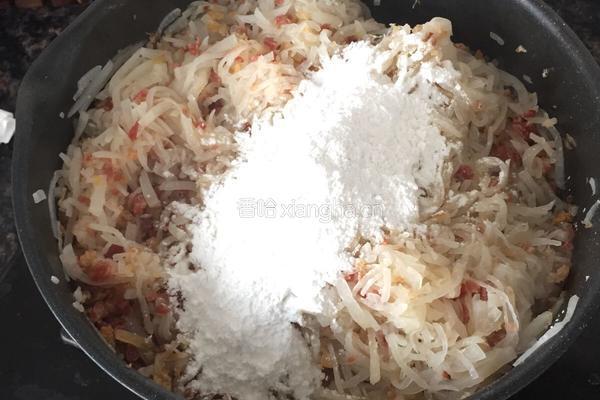 腊味萝卜糕的做法图解6